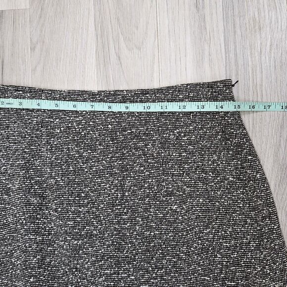 Vintage Carlisle Womens Brown Mermaid Skirt Wool Size 8 Bell Knee-length Tweed - Picture 5 of 12